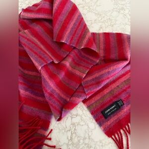 John Hanly Irish Merino Wool Striped Scarf
